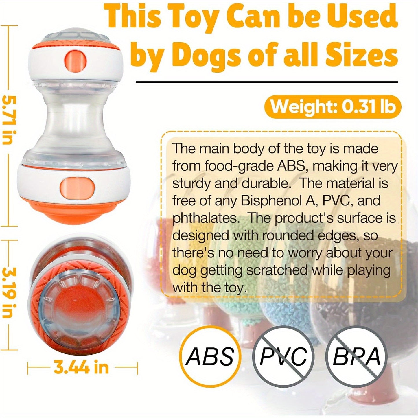 Interactive Treat Dispenser for Mental Stimulation for Dog Training