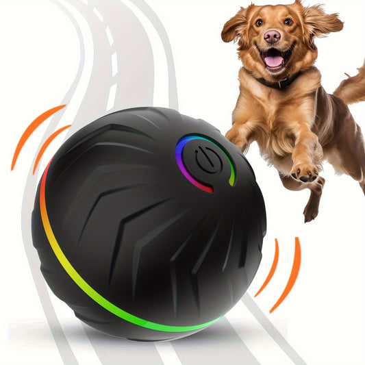 Smart Interactive Dog Ball with Dazzling Rainbow Lights
