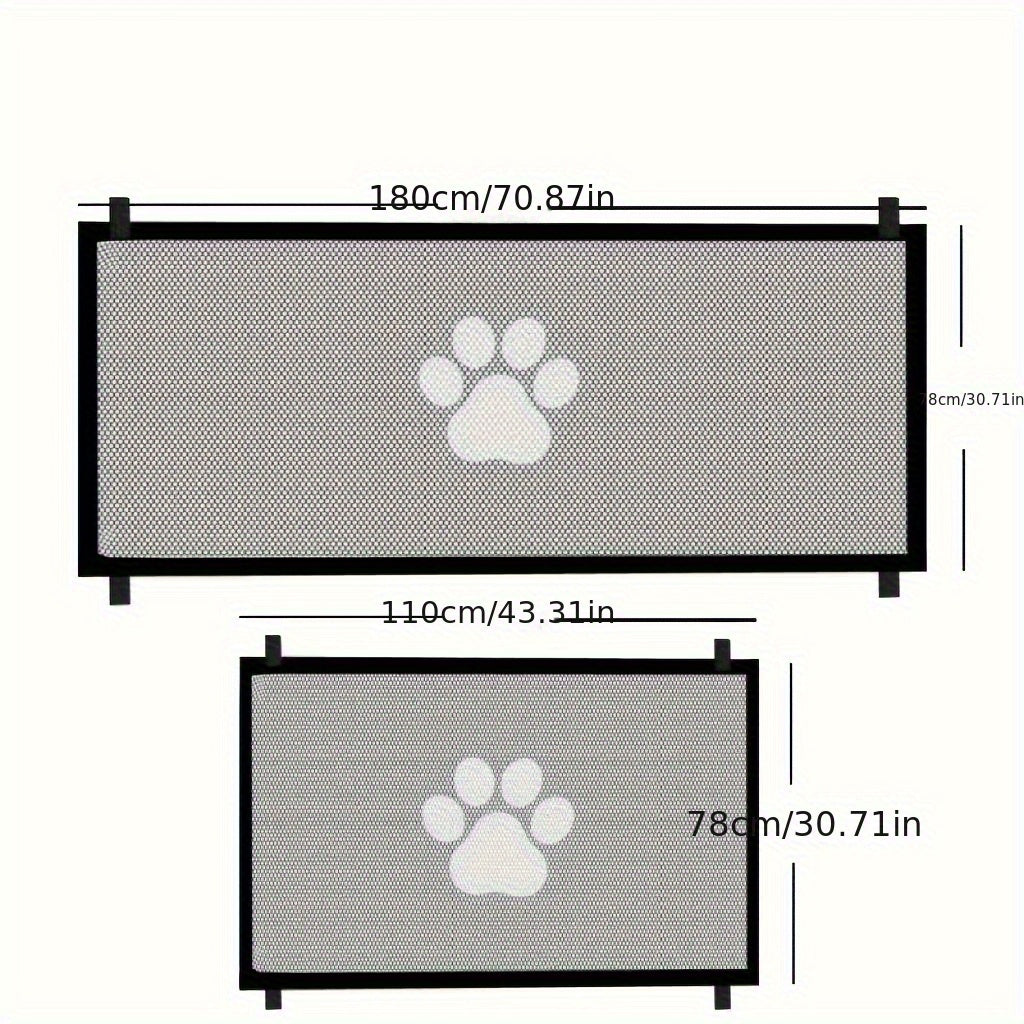 Expandable Pet Gate – Adjustable, Portable & Easy to Install for Indoor/Outdoor Use