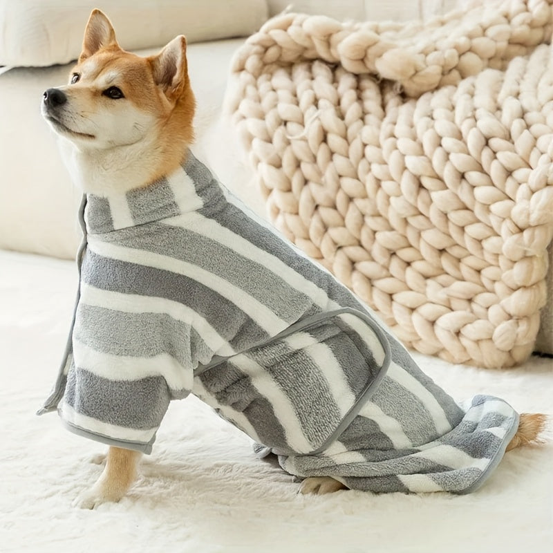 Oversized Dog Bathrobe  Thickened Absorbent Quick-Dry 100%