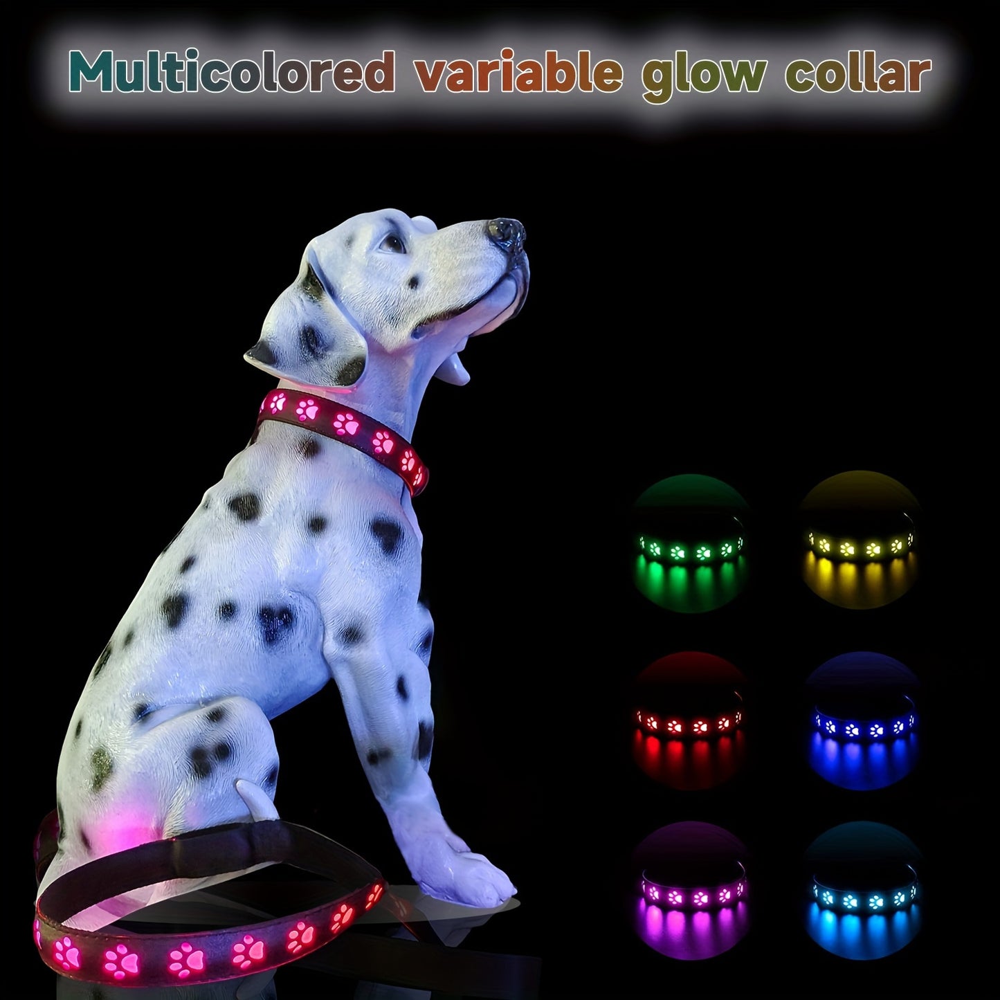 Rechargeable LED Dog Collar