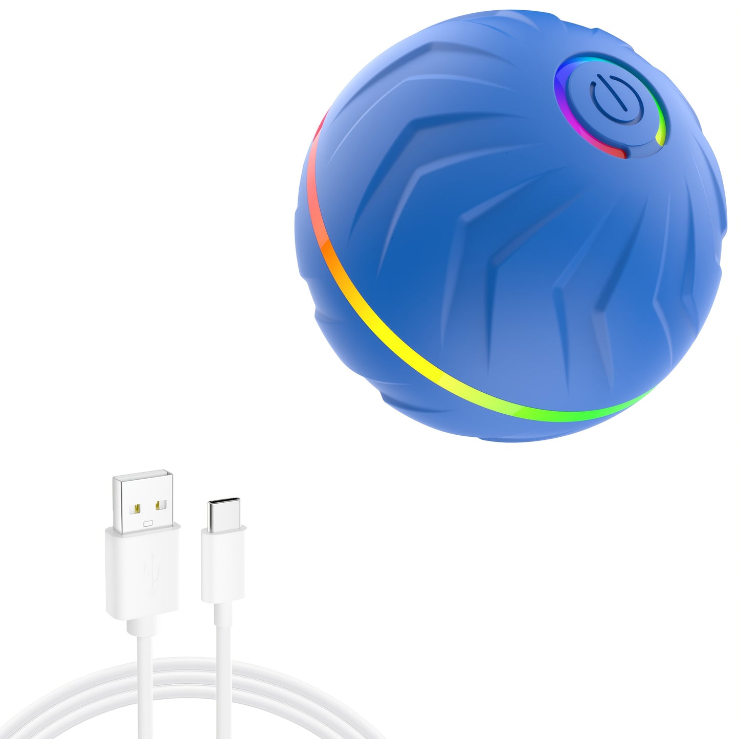 Smart Interactive Dog Ball with Dazzling Rainbow Lights